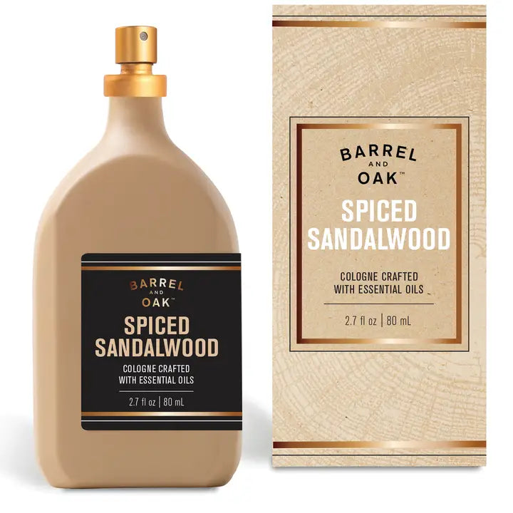 Natural Fragrance Cologne: Spiced Sandalwood