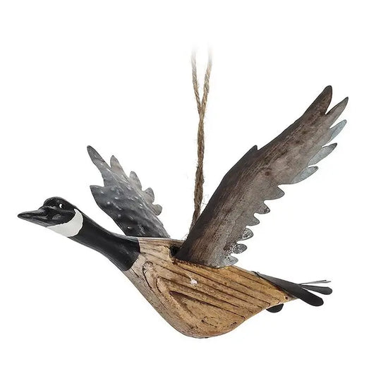 Flying Goose Ornament 6"