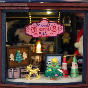 DIY Miniature Book Nook Kit: Christmas Wonderland