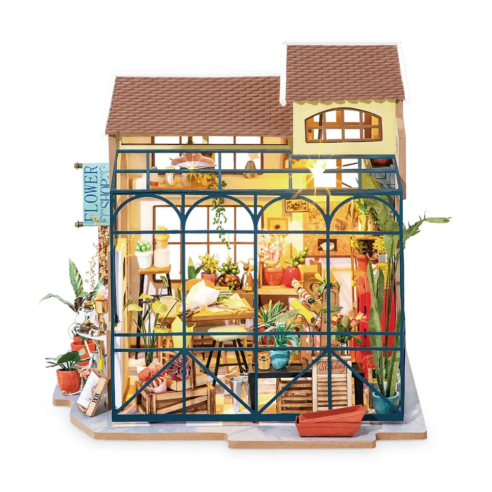 DIY Miniature House Kit: Emily's Flower Shop