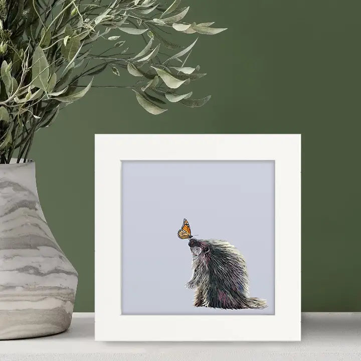 Porcupine & Friend Mini Canvas