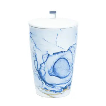 Tea Infuser Travel Cup Marble Gemstone 12oz