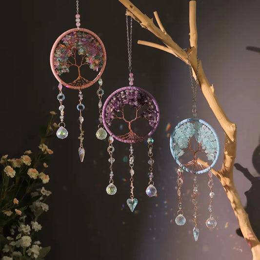 Tree of Life Crystal Suncatcher