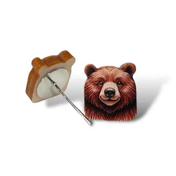 Bear Hug Stud Earrings