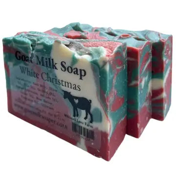 White Christmas Goats Milk Soap