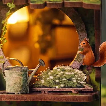 DIY Book Nook Kit Woodland Daisy Cabin