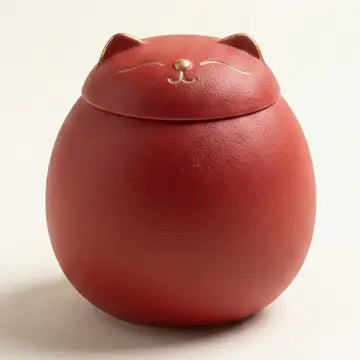 Lucky Cat Ceramic Tea Canister