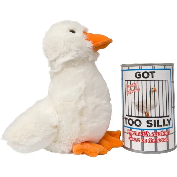 Canned Got Too Silly Goose Stuffed Animal