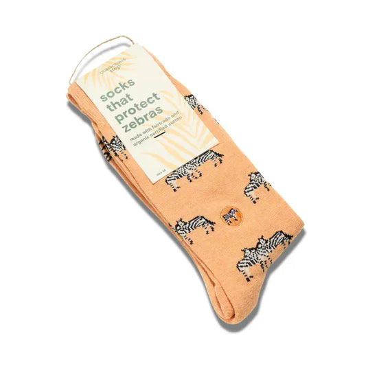 Socks That Protect Zebras Orange Zebra