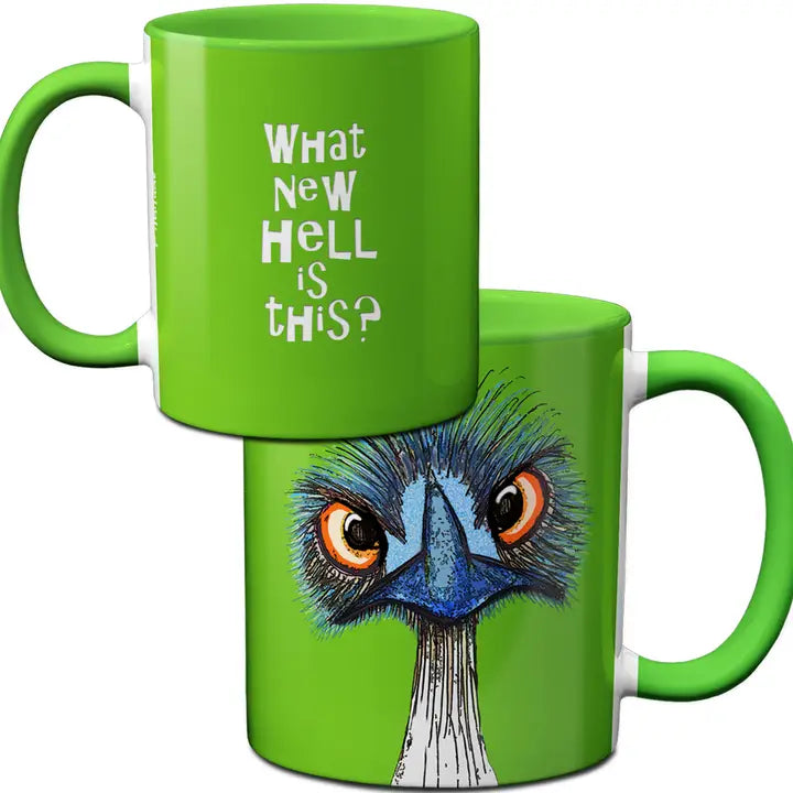 What New Hell Emu Ostrich Mug