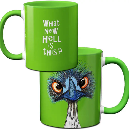 What New Hell Emu Ostrich Mug