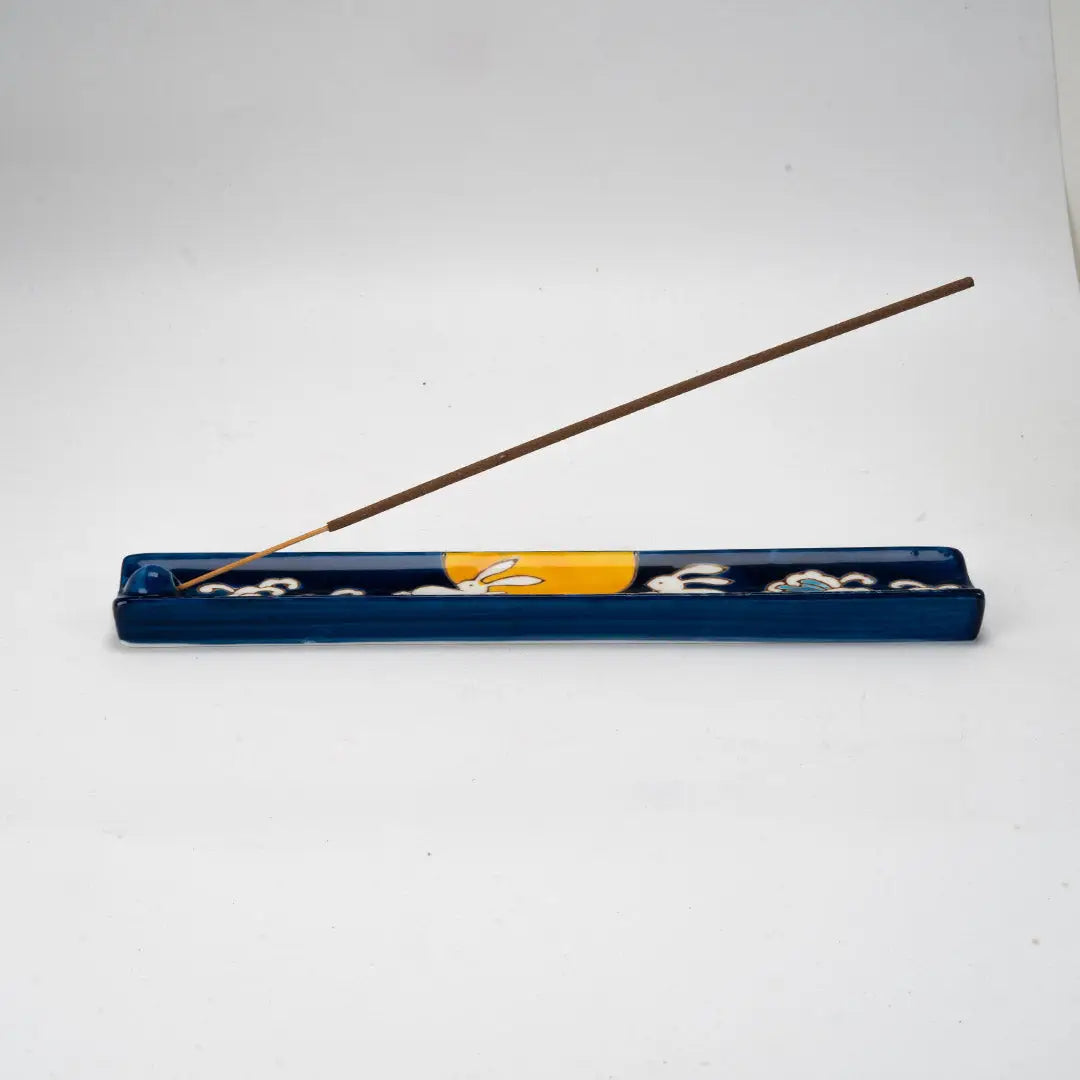 Ceramic Moon Rabbit Incense Burner