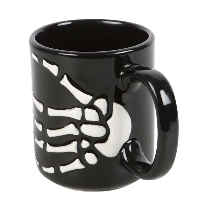 Gothic Skeleton Hand Mug