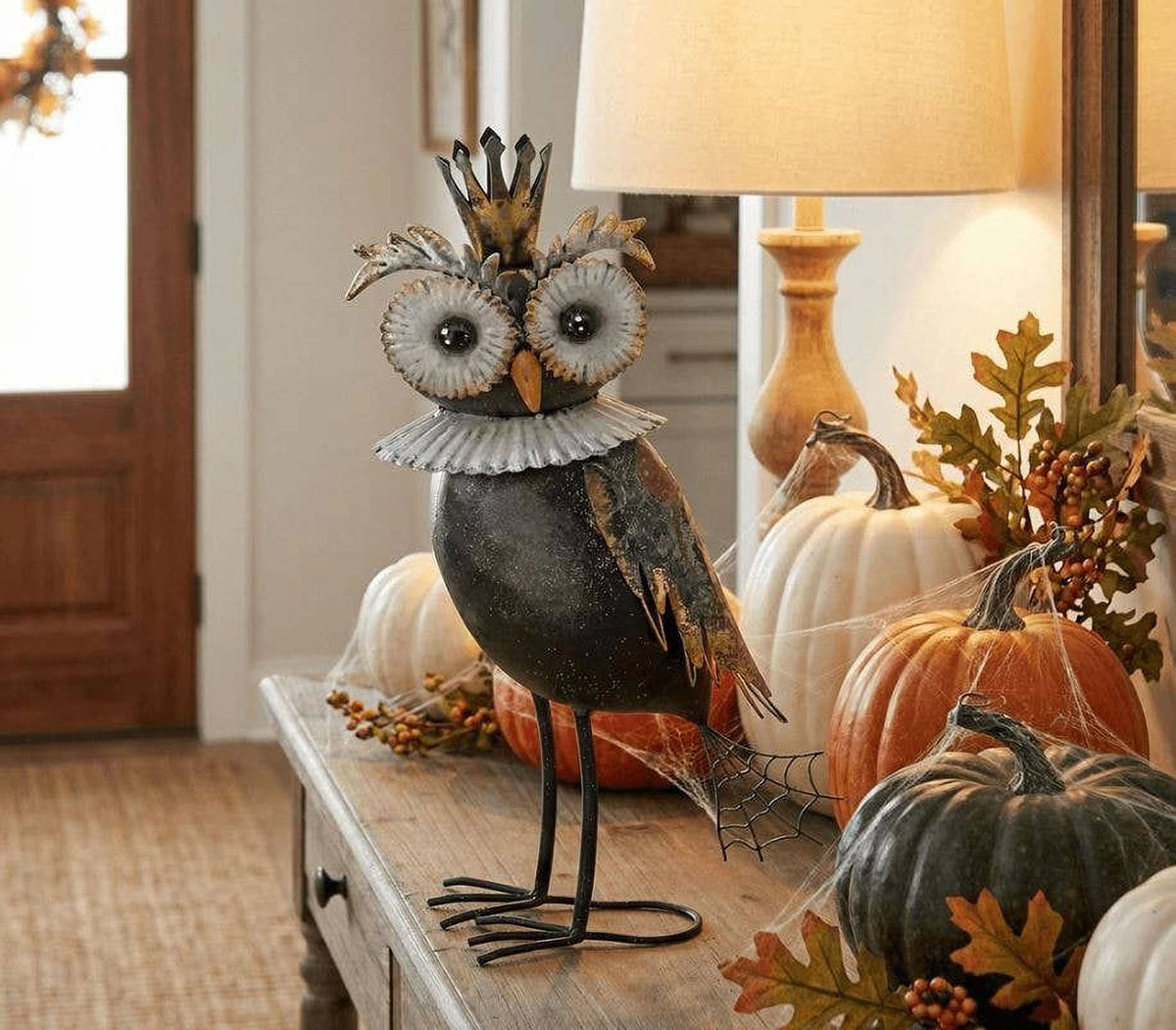 Metal Halloween Owl Prince