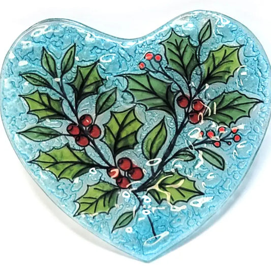 Heart Shape Dish - Holly