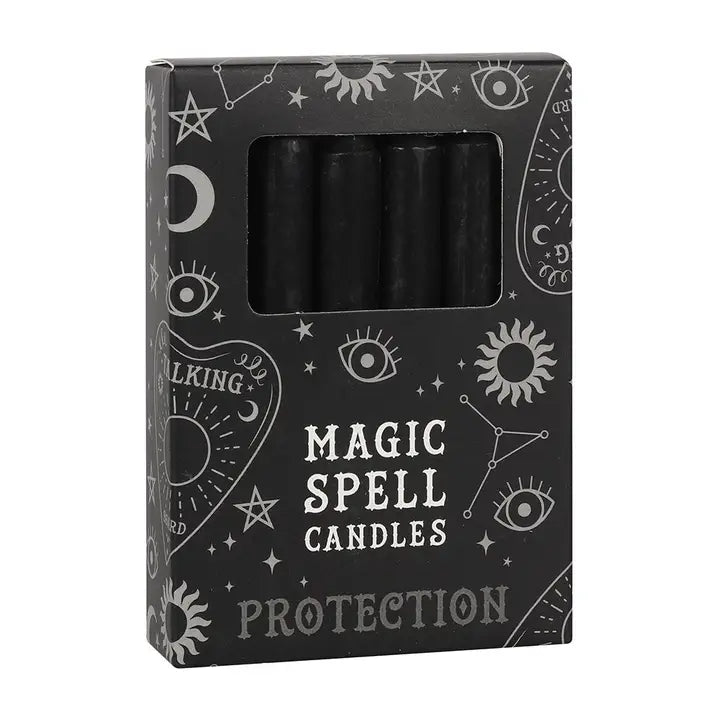 Black Protection Magic Spell Candles