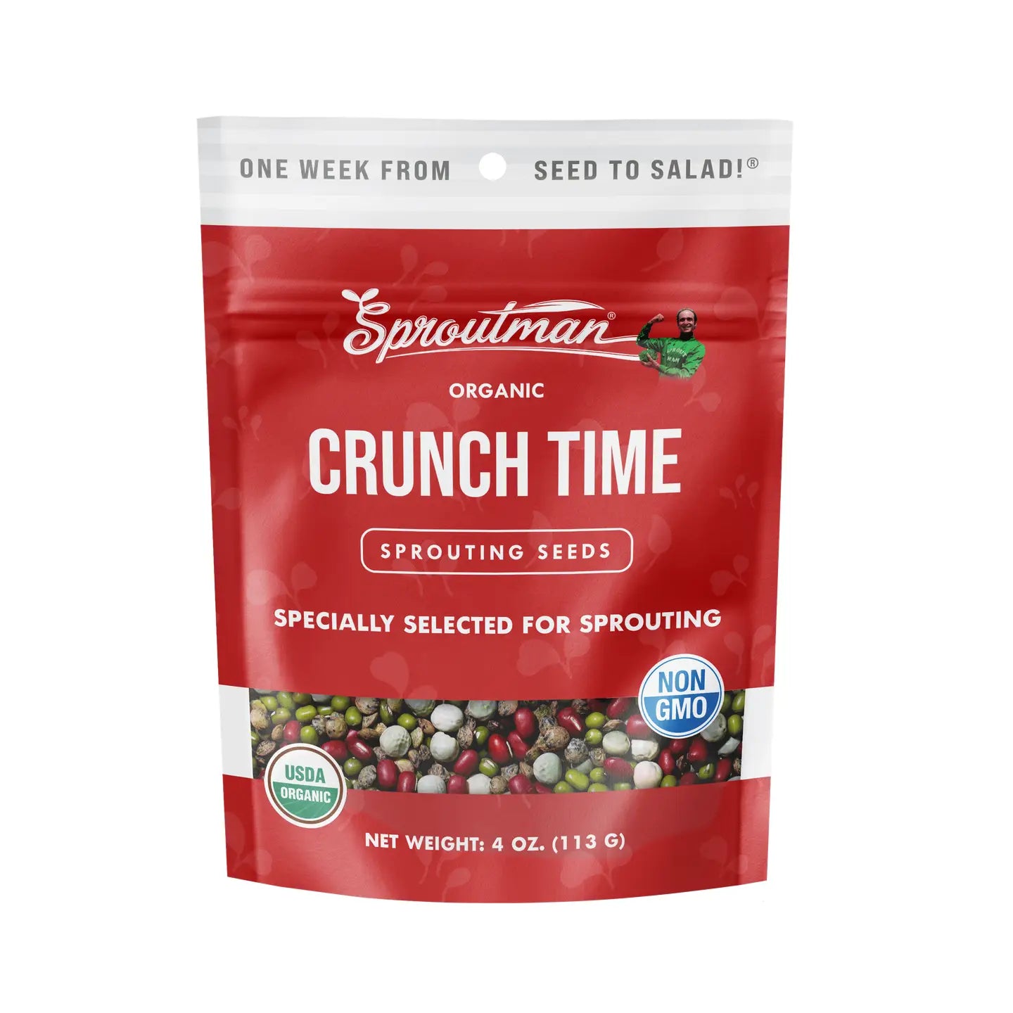 Organic Crunch Time Sprouting Seeds 4oz