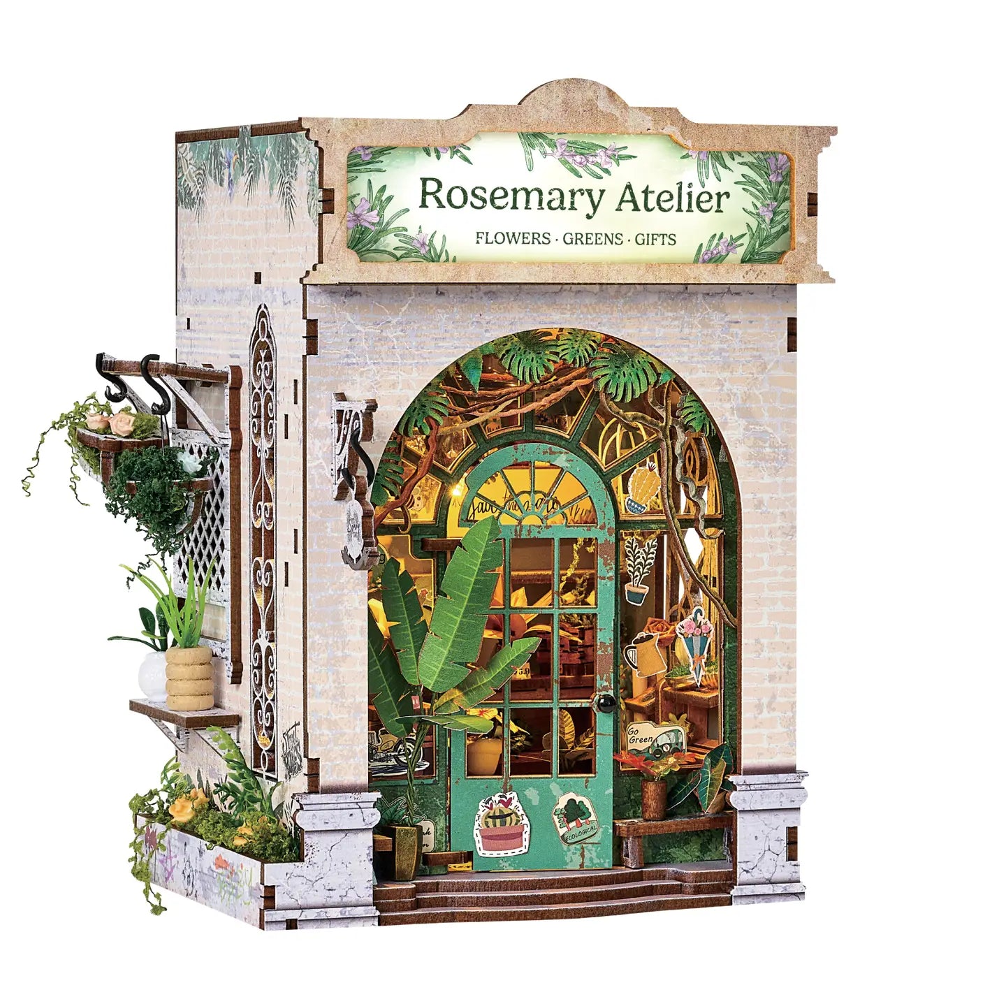 DIY Miniature Book Nook Kit: Rosemary Atelier