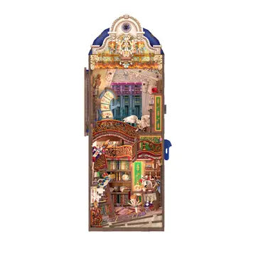 DIY Book Nook Kit:  Magical Library with Dust Cover