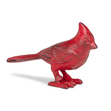 Cast Iron Standing Red Cardinal 5"