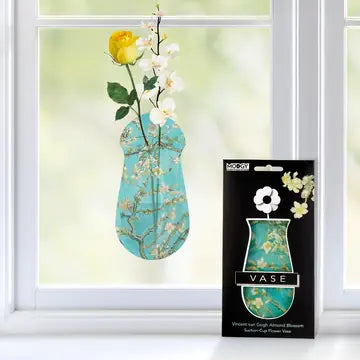 Suction Cup Window Vase VanGogh Almond Blossom