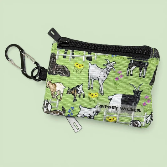 Greener Pastures Goats Clip Wallet