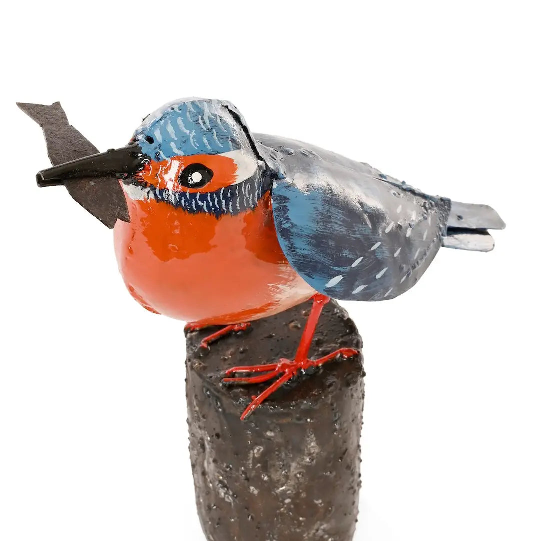 Recycled Metal Victorious Kingfisher