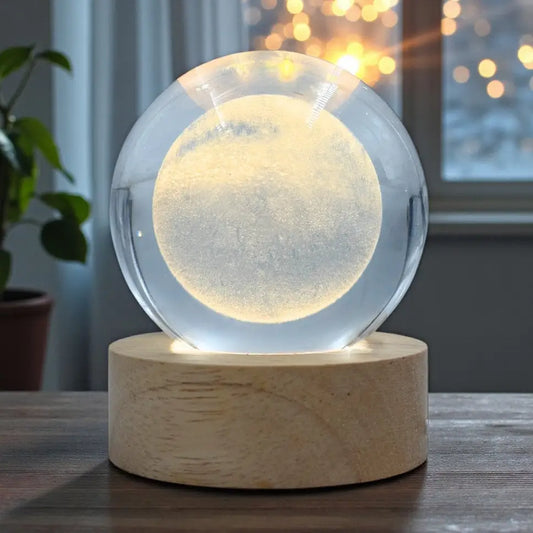 Moon LED Glass Orb