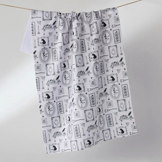 Geometry Tea Towel: Haunted Gallery