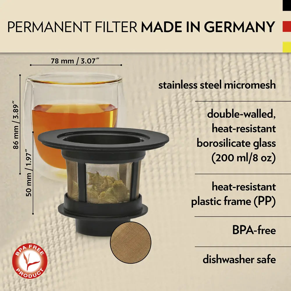Finum Hot Glass Tea System-200ml