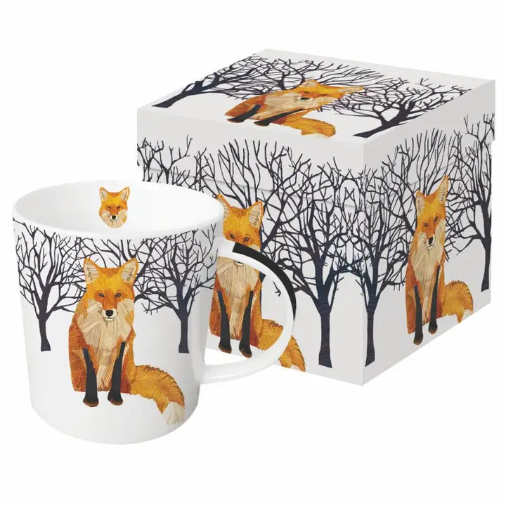 Mug in Box Winter Fox
