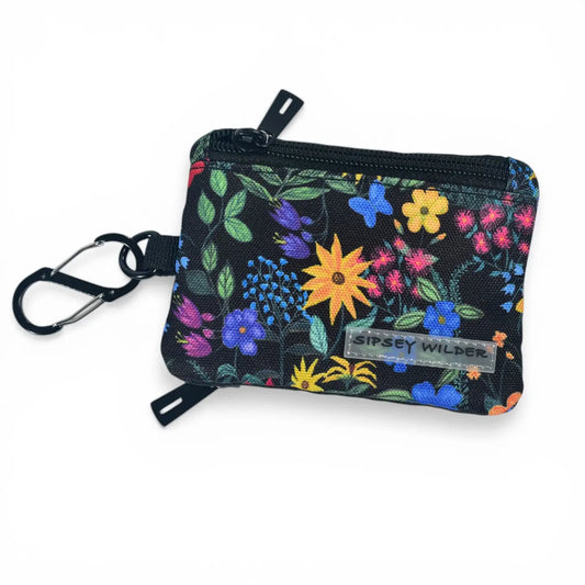Mom's Flowers Clip Wallet