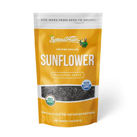 Organic Sunflower Sprouting Seeds 6oz