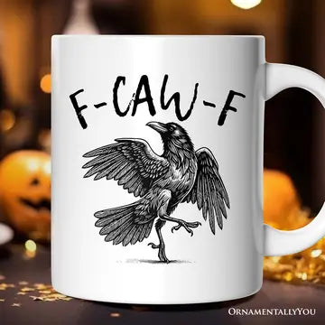 F-Caw-F Gothic Raven Mug