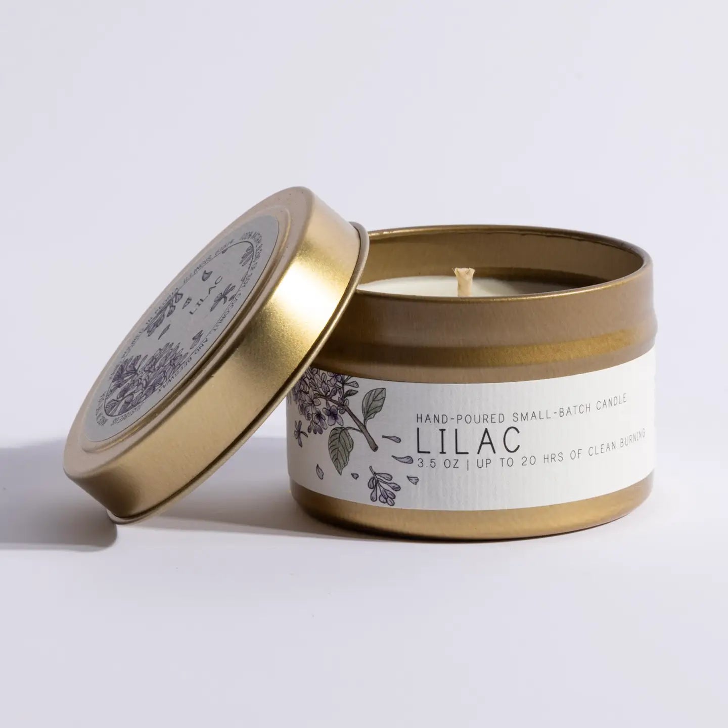 Lilac Candle Tin 3.5 oz