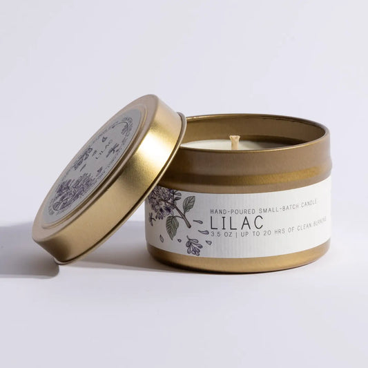 Lilac Candle Tin 3.5 oz