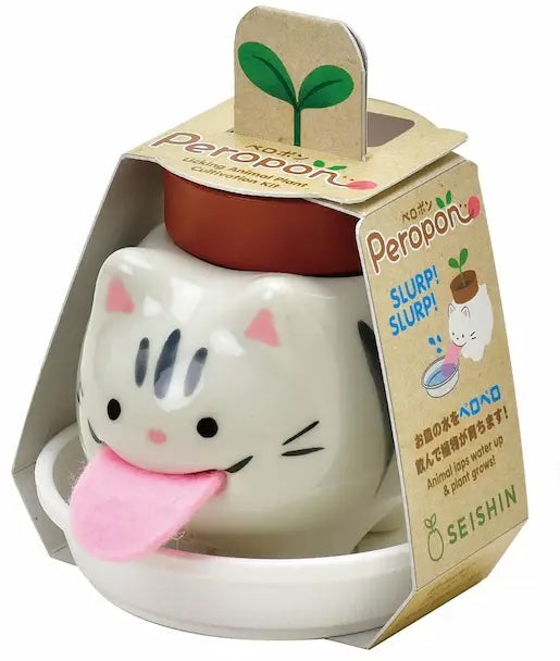 Peropon Grow Kit Tabby Cat Gray - Sweet Basil