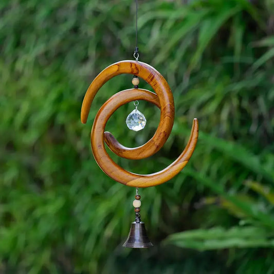 Recycled Teak Sun Catcher -Spinning Spiral
