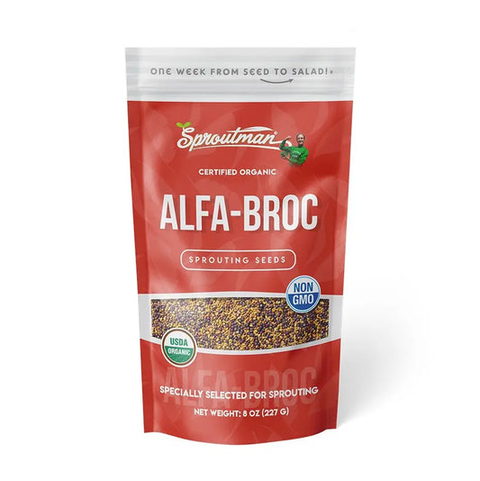 Organic Alfa-Broc Sprouting Seeds 8oz