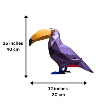 Papercraft Toucan 3D Origami