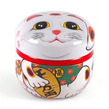 Tea Leaves Container 3.5oz Lucky Cat