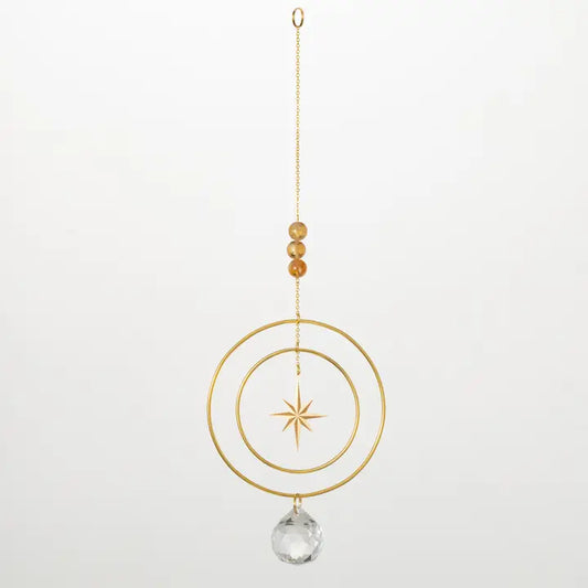 Suncatcher Radiant Star, Yellow Stone