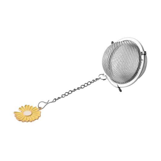 Tea Infuser Ball Yellow Daisy