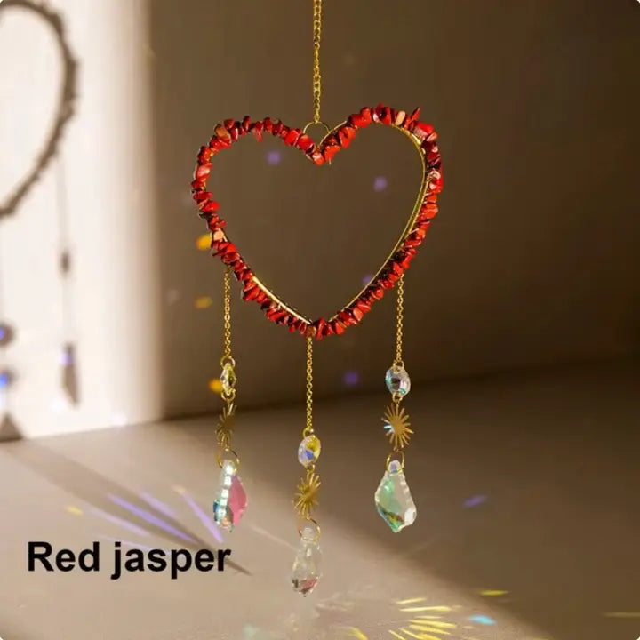 Love Crystal Heart Suncatcher
