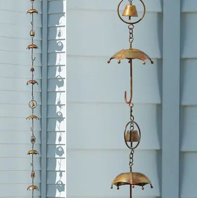 Flamed Umbrella Rain Chain