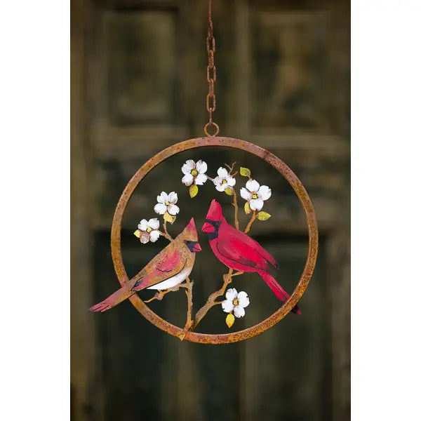 Cardinals on Dogwood Ring-Painted