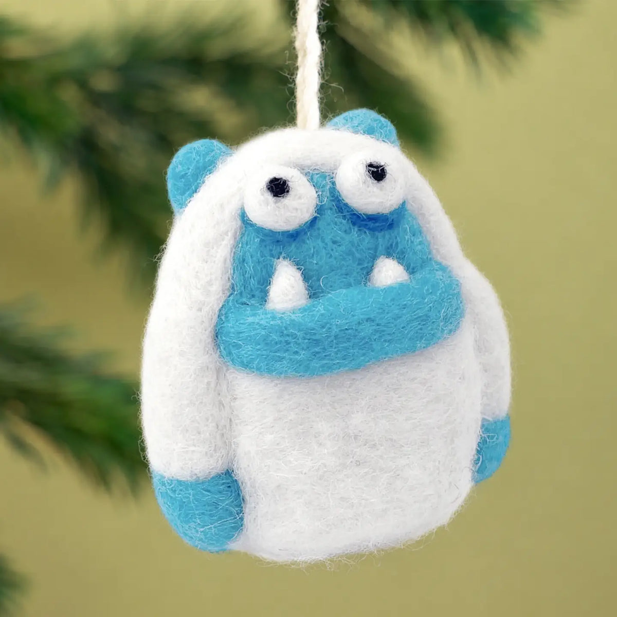 Yeti Wool Felt Ornament Yeti