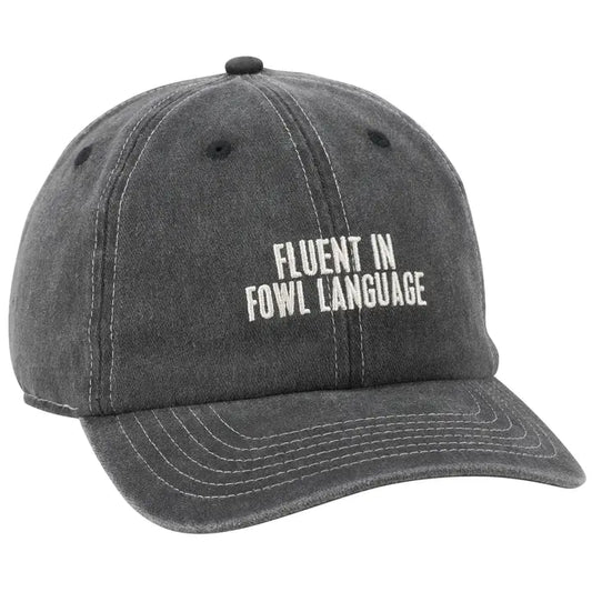 Fluent in Fowl Language Baseball Hat Black