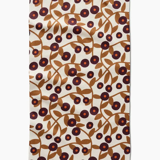 Geometry Tea Towel: Swirling Vines