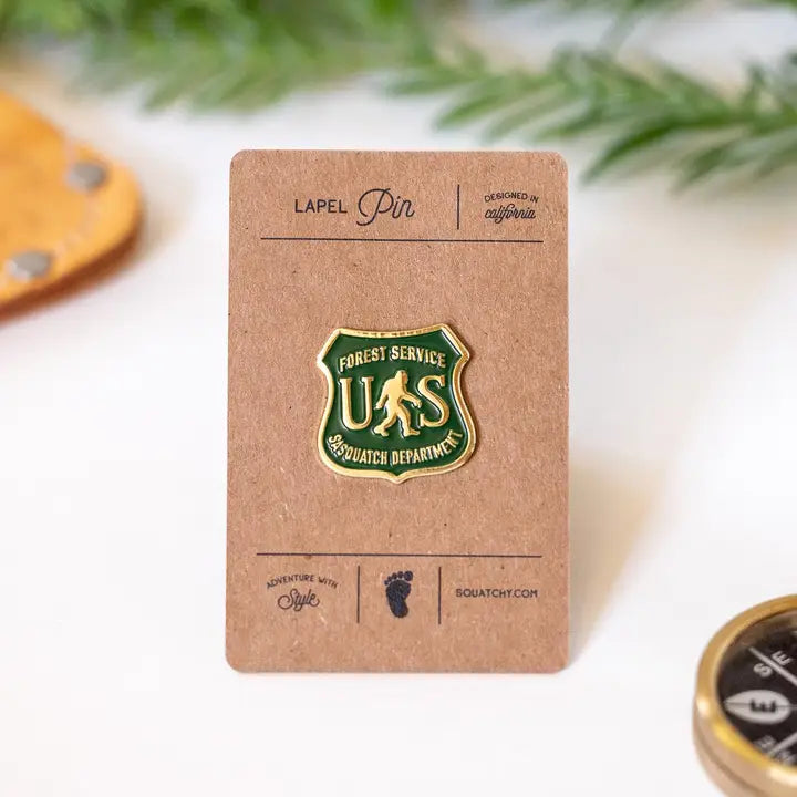 Enamel Pin US Forest Service Sasquatch Dept